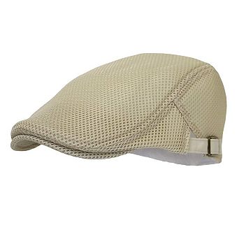 Ivy Cap Straw Weave Linen Cotton Cabbie Hat