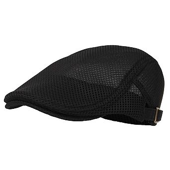 Ivy Cap Straw Weave Linen Cotton Cabbie Hat