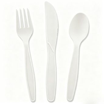 Eco Friendly Compostable Cutlery Set 150 pc for Daily Use and Events