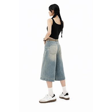 Women Wide Fit Denim Shorts