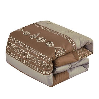 Brown and Beige Comforter Set