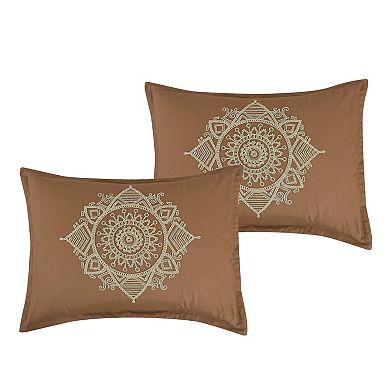 Brown and Beige Comforter Set