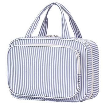 Striped Hanging Toiletry Bag Makeup Organizer