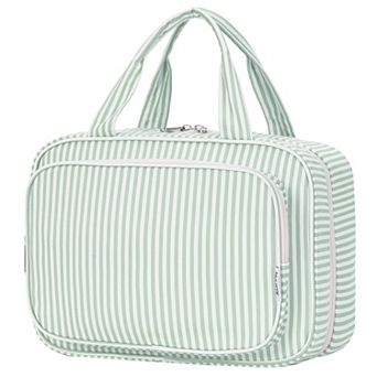 Striped Hanging Toiletry Bag Makeup Organizer