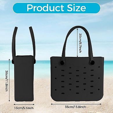 Rubber Beach Bag Water-resistant Travel Tote