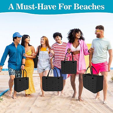 Rubber Beach Bag Water-resistant Travel Tote