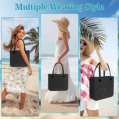 Rubber Beach Bag Water-resistant Travel Tote