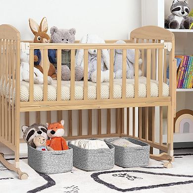 3Pack Rope Shelf Basket Woven Organizing Bins Gift Basket