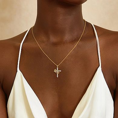 Minimal Cross Pendant Necklace