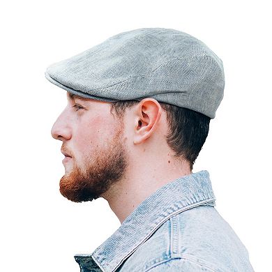 Irish Linen Newsboy Cap Men's Flat Hat Size L