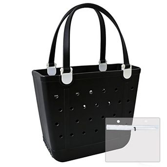 Rubber Beach Tote Waterproof Open Bag