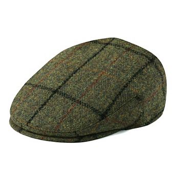 Men's Tweed Newsboy Ivy Cap Golf Flat Hat