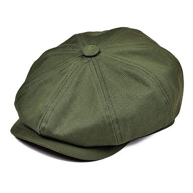 Men's Newsboy Flat Top Cotton Golf Taxi Driver Hat Size S
