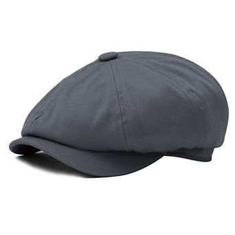 Men's Newsboy Flat Top Cotton Golf Taxi Driver Hat Size S