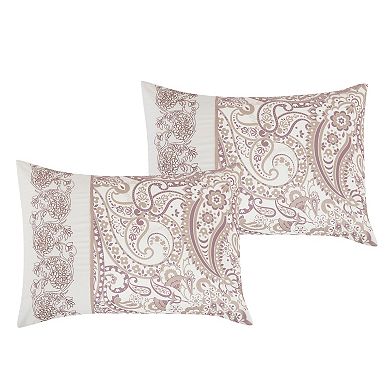 Beige Paisley Comforter Set