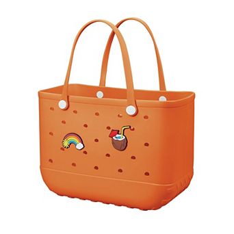 Rubber Beach Tote Waterproof Travel Handbag