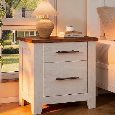 ANIXOL Farmhouse Vanity with Mirror; 6-Drawers;Large Storage