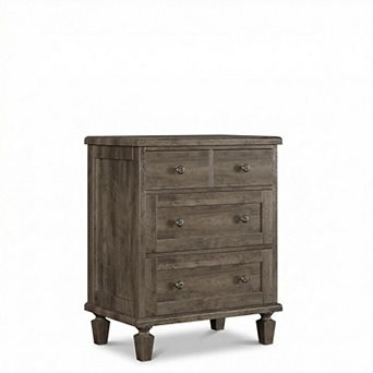 ANIXOL Drawer Vintage Chest Carved Handles and Tapered Legs
