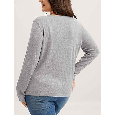 Women's Plus Size Cardigan Tie Front Lightweight Beach Top