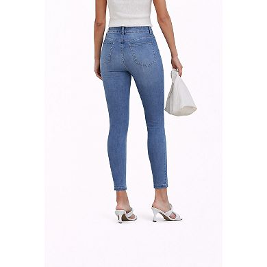 Women Casual Cropped Denim Jeans