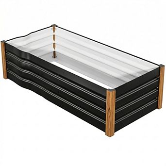 ANIXOL Extra Large Aluminum Raised Garden Bed Kit with Safety Corners