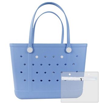 Rubber Beach Tote Bag Washable Open Durable Travel