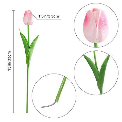 Latex Tulips Real Touch Artificial Flowers Bouquet