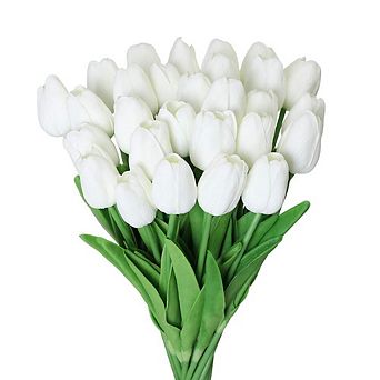 Latex Tulips Real Touch Artificial Flowers Bouquet