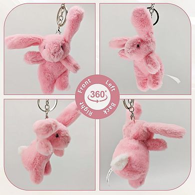 Bunny Plush Keychain for Backpack Purse Cute Gift