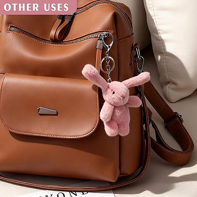 Bunny Plush Keychain for Backpack Purse Cute Gift