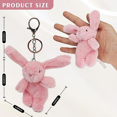 Bunny Plush Keychain for Backpack Purse Cute Gift