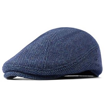Newsboy Cap Flat Irish Beret Derby Herringbone Ivy Hat Size 7 1/2