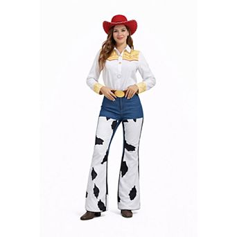 Women Cow Print Casual Costume Pants