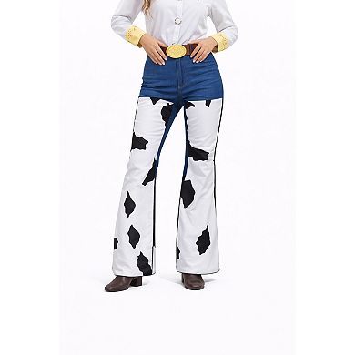 Women Cow Print Casual Costume Pants