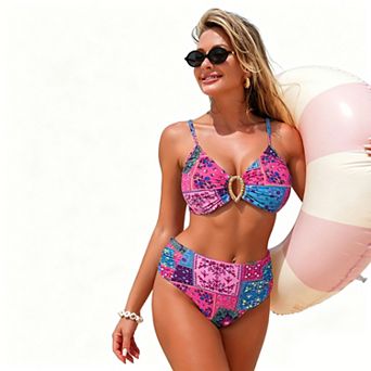 Women's Boho High Waist Bikini