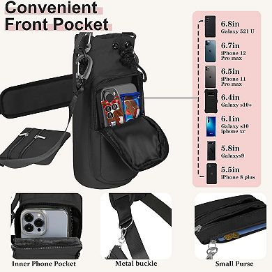 Insulated Bottle Carrier Crossbody Bag