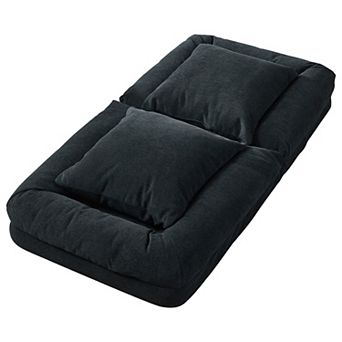 Human Dog Bed, Chenille Upholstered Sofa, 65" Adjustable Lounger w/ Pillows