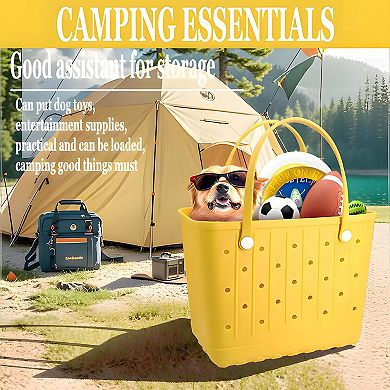 Large Rubber Beach Tote Waterproof Travel Bag
