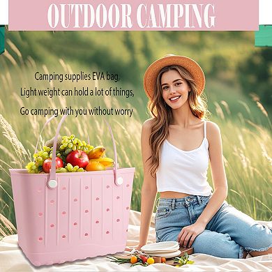 Rubber Beach Tote Bag Waterproof Outdoor Travel