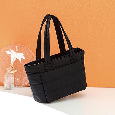 Women's Puffy Tote Bag Lightweight Spacious Versatile Practical Everyday Carry-all