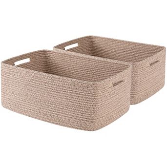 Woven Rope Storage Basket Organizer Bins Gift Basket