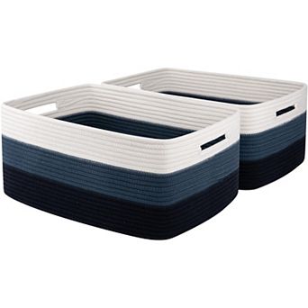 Woven Rope Storage Basket Organizer Bins Gift Basket