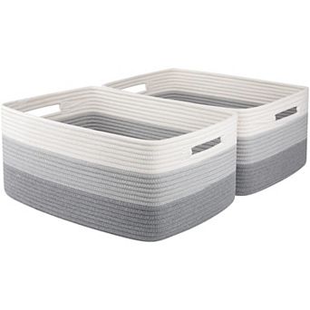 Woven Rope Storage Basket Organizer Bins Gift Basket
