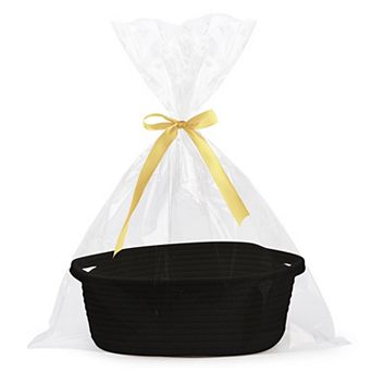 Woven Basket Gift Storage Rope Handles