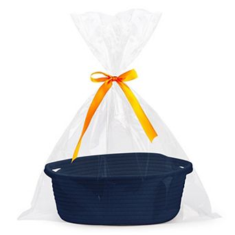 Woven Basket Gift Storage Rope Handles