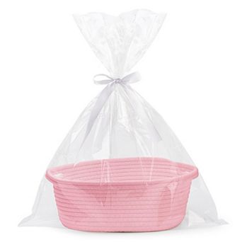 Woven Basket Gift Storage Rope Handles