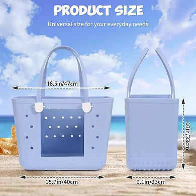 Small Rubber Beach Bag Waterproof Sandproof Tote