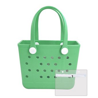 Small Rubber Beach Bag Waterproof Sandproof Tote