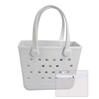 Small Rubber Beach Bag Waterproof Sandproof Tote