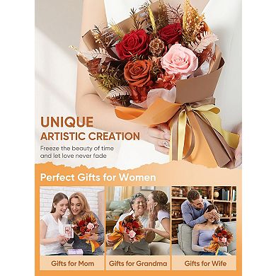 Preserved Rose Bouquet Birthday Gift for Women